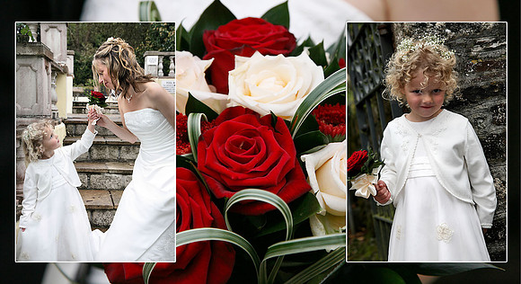 Plymouth Wedding Photography Bride and Flower Girl